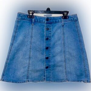 Mossimo Supply Co. Womens Blue Jean Mini-Skirt Size 6